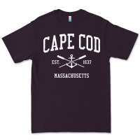 Plum cape cod ma vintage crossed oars & boat anchor sports sweatshirt Premium Tee - linhVisuals