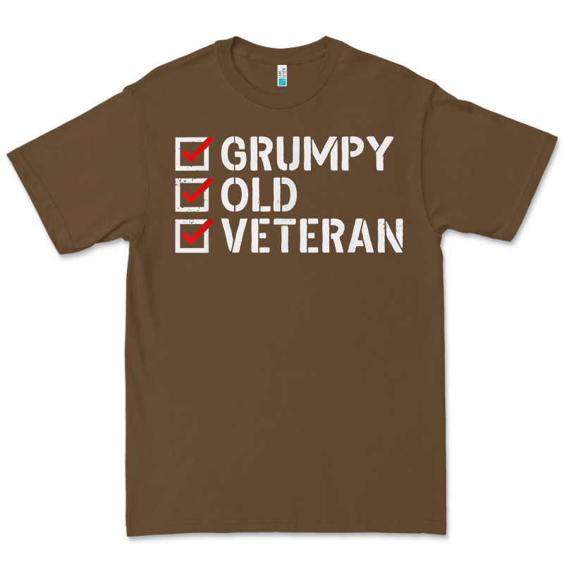 Grumpy Old Veteran Patriotic American Military Veteran T Shirt Premium Tee by linhVisuals | Teevron