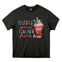 Asphalt coffee gives me teacher powers Heavy Core Tee - OliviaCreatesArt