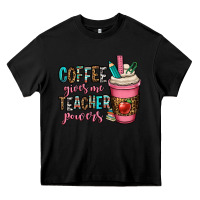 Black coffee gives me teacher powers Heavy Core Tee - OliviaCreatesArt
