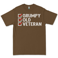 Cacao grumpy old veteran patriotic american military veteran t shirt Premium Tee - linhVisuals