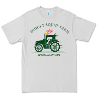 Dove Grey diddly squat farm green, tractor tee for farmer t shirt Premium Tee - linhVisuals