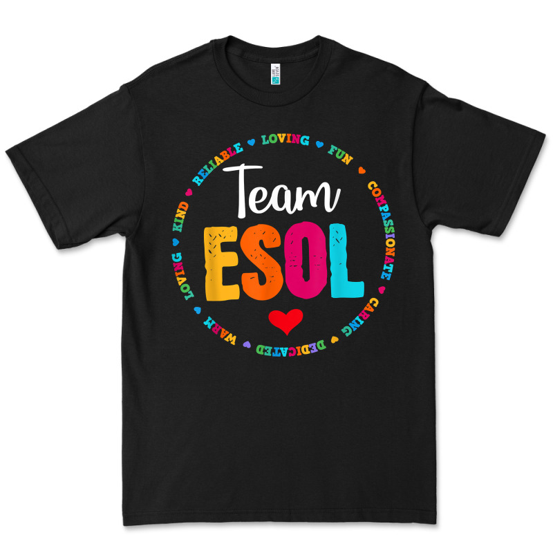 Back To School Teachers Crew Students   Team Esol Teacher T Shirt Premium Tee by linhVisuals | Teevron