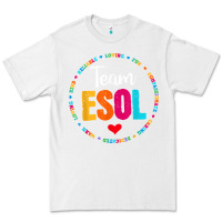 White back to school teachers crew students   team esol teacher t shirt Premium Tee - linhVisuals