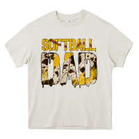 Cream no background softball dad Heavy Core Tee - Jasminsmagicworld