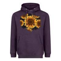 Plum sunflower patch Heavyweight Hoodie - Jasminsmagicworld