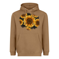 Toasted Coconut sunflower patch Heavyweight Hoodie - Jasminsmagicworld