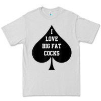 Dove Grey i love big fat cocks queen of spades t shirt Premium Tee - linhVisuals