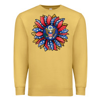 Antique Gold american sunflower Premium Sweatshirt - Jasminsmagicworld