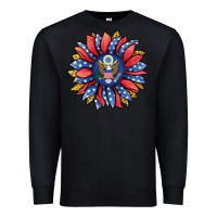Black american sunflower Premium Sweatshirt - Jasminsmagicworld