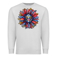 Dove Grey american sunflower Premium Sweatshirt - Jasminsmagicworld