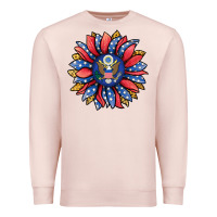 Pale Pink american sunflower Premium Sweatshirt - Jasminsmagicworld