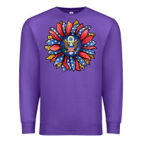 Purple american sunflower Premium Sweatshirt - Jasminsmagicworld