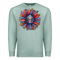 Seafoam american sunflower Premium Sweatshirt - Jasminsmagicworld