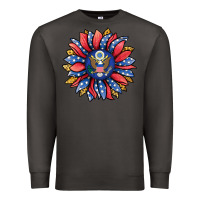 Smoke american sunflower Premium Sweatshirt - Jasminsmagicworld