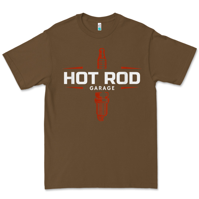 Hot Rod Garage Custom Retro Classic Car Spark Plug T Shirt Premium Tee by linhVisuals | Teevron