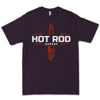Plum hot rod garage custom retro classic car spark plug t shirt Premium Tee - linhVisuals