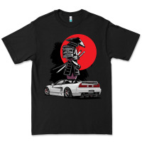 Black jdm nsx car tuning japan samurai drift import pullover hoodie Premium Tee - linhVisuals