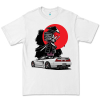 White jdm nsx car tuning japan samurai drift import pullover hoodie Premium Tee - linhVisuals