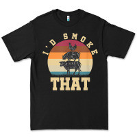 Black id smoke that funny smoked pork meat lover bbq gift barbecue t shirt Premium Tee - linhVisuals