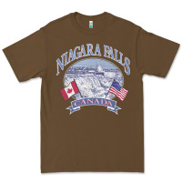 Cacao americana niagara falls scene canada america flags sweatshirt Premium Tee - linhVisuals