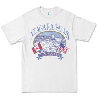White americana niagara falls scene canada america flags sweatshirt Premium Tee - linhVisuals
