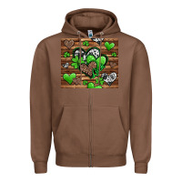 Chestnut St. Patrick's Day hearts Zipper Hoodie - Jasminsmagicworld