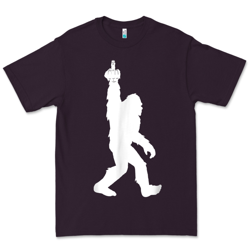 Funny Bigfoot Middle Finger For Squatch Believers T Shirt Premium Tee by linhVisuals | Teevron