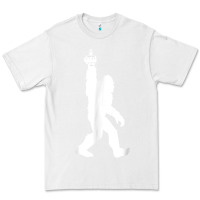 White funny bigfoot middle finger for squatch believers t shirt Premium Tee - linhVisuals