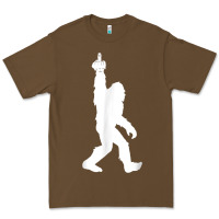 Cacao funny bigfoot middle finger for squatch believers t shirt Premium Tee - linhVisuals