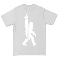 Dove Grey funny bigfoot middle finger for squatch believers t shirt Premium Tee - linhVisuals