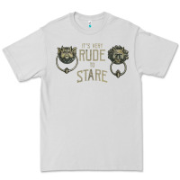 Dove Grey it's very rude to stare labyrinth door knocker tank top Premium Tee - linhVisuals