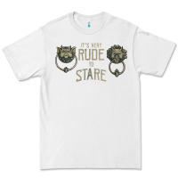 White it's very rude to stare labyrinth door knocker tank top Premium Tee - linhVisuals