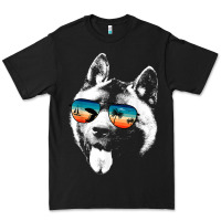 American Akita Shirts With Glasses Sunglasses Retro Style T Shirt Premium Tee | Teevron