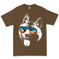 Cacao american akita shirts with glasses sunglasses retro style t shirt Premium Tee - linhVisuals