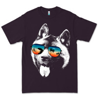 Plum american akita shirts with glasses sunglasses retro style t shirt Premium Tee - linhVisuals
