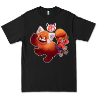 Black turning red Merch Premium Tee - linhVisuals