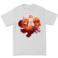 Dove Grey turning red Merch Premium Tee - linhVisuals