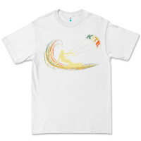 White kite kiteboarding kiting kitesurfing kitesurf gift premium t shirt Premium Tee - linhVisuals