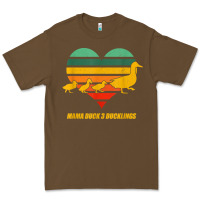 Cacao mama duck mother of 3 duckling funny mom mommy animal lover t shirt Premium Tee - linhVisuals