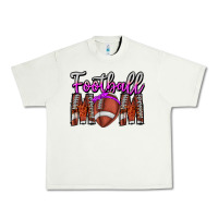 Pistachio Football Mom Urban Heavy Tee - CowhideDigitalArt