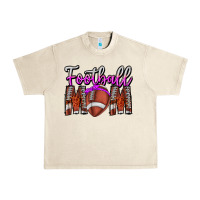 Sandshell Football Mom Urban Heavy Tee - CowhideDigitalArt