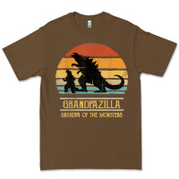 Cacao mens grandpazilla grandpa of monsters retro halloween christmas t shir Premium Tee - linhVisuals