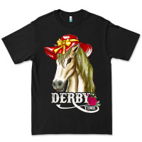 Black derby day shirt 2022 horse derby party horse racing t shirt Premium Tee - linhVisuals
