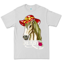 Dove Grey derby day shirt 2022 horse derby party horse racing t shirt Premium Tee - linhVisuals