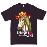 Plum derby day shirt 2022 horse derby party horse racing t shirt Premium Tee - linhVisuals