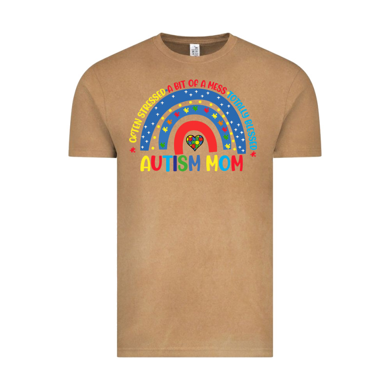 Often Stressed A Bit Of A Mess Totally Blessed Aut Vintage Tee by CowhideDigitalArt | Teevron
