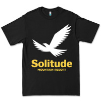 Black Solitude Mountain Resort Premium Tee - linhVisuals