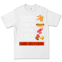 White chicken wing chicken wing hotdog and bologna shirt t shirt Premium Tee - linhVisuals