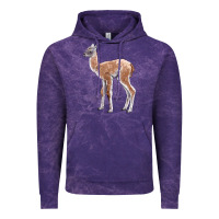 Cloud Purple Guanaco Llama Baby Vintage Hoodie - LillyAllenDesigns